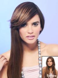 Synthetic Brown Cosy Clip in Hair Extensions