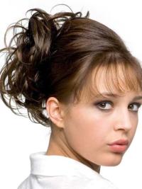 Remy Human Hair Brown Discount Wraps / Buns Hairpieces